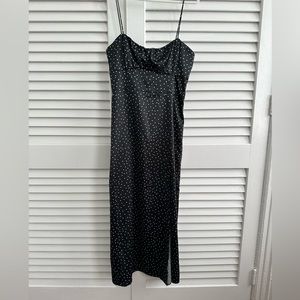 Zara polka dot midi dress